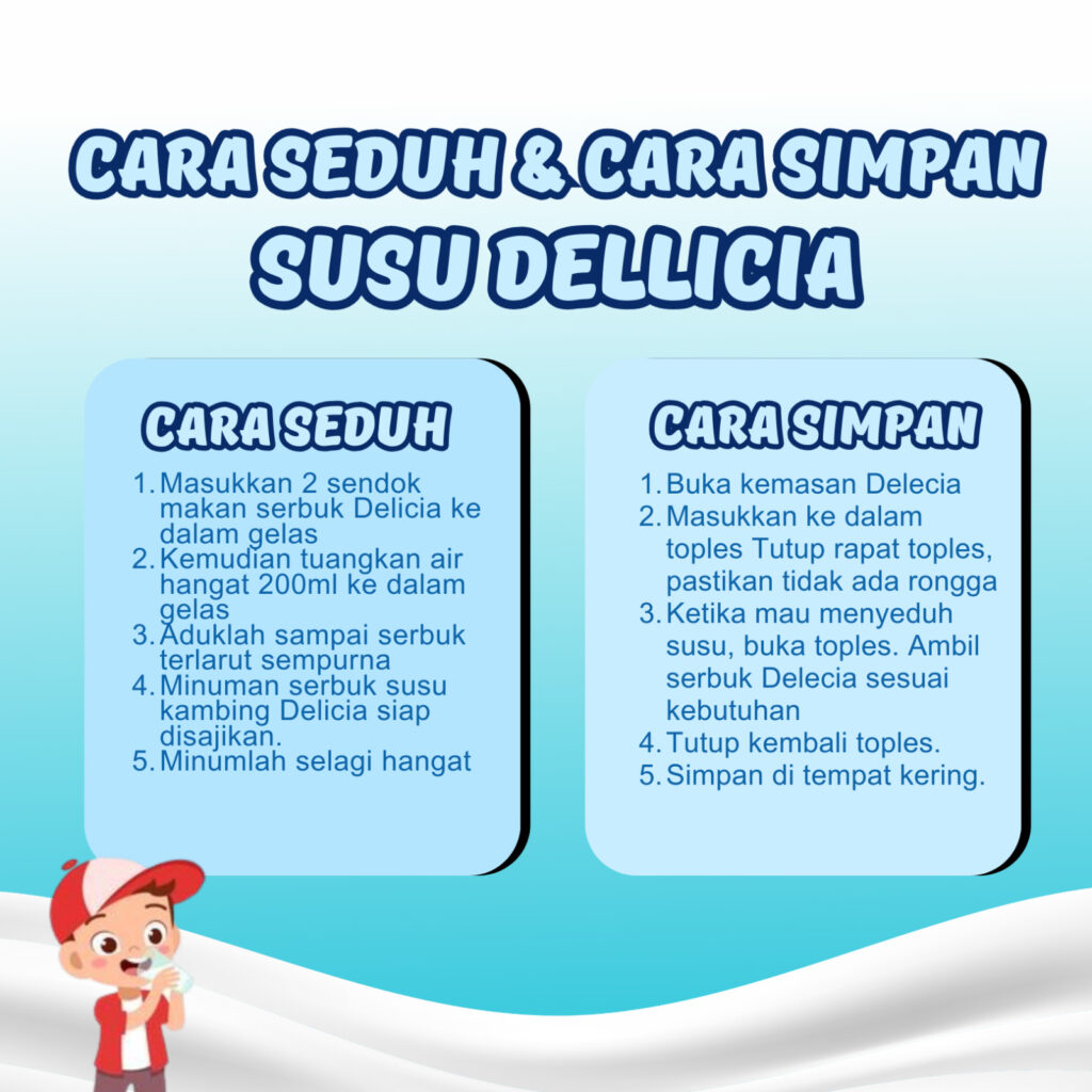 Cara Seduh Susu Kambing Etawa Dellicia Platinum